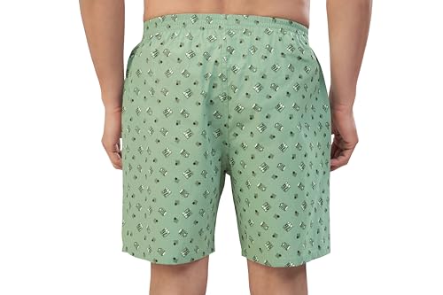 Image of Nermosa Men's 100% Cotton Boxer Shorts - Soft, Breathable, All-Day Comfort (Pack of 3)