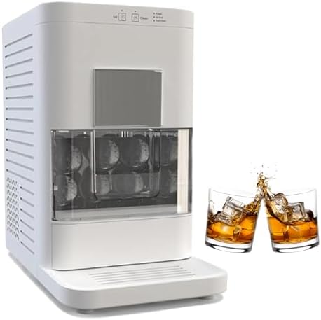 Ice Maker, Countertop Sphere Ice Machine with 84 Spheres Per Day Capacity, Auto Self-Cleaning Function, Crystal Clear Ice Ball Maker for Home/Bar