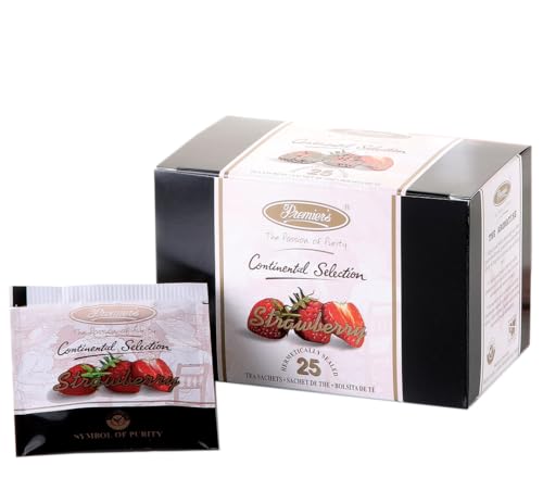 Té negro sabor frutilla en saquitos 25 unidades miniatura 1