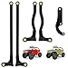 McCue RC Praying Mantis Link Tucked Inward Links High Clearance Links for Axial 1/24 Deadbolt AXI90081 RC Crawler Upgrade Parts - 5 PCS (Black)