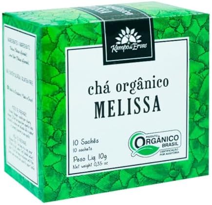Chá de Melissa Orgânico 10 sachês - Kampo de Ervas