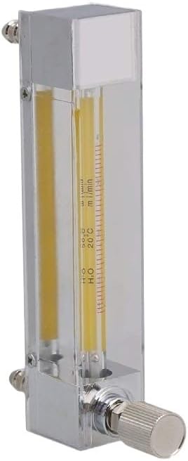 LZB-3 4-40ml/min Clear Plastic Tube Liquid Water Flowmeter with 8mm Metal Hose Connector