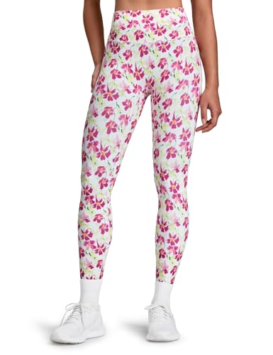 HeyNuts No Front Seam Leggings for Women High Waisted Seamless Workout Leggings Compression Tummy Control Buttery Soft Lounge Yoga Pants Full Length 28 Hibiscus Floral M(8/10)