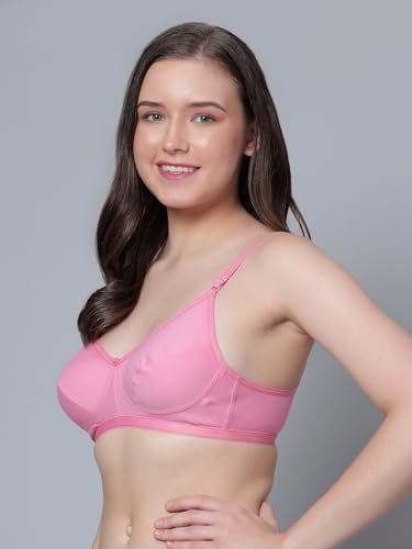 Image of Aimly Women's Cotton Non-Padded Non-Wired Solid Multicolor Bra Combo Pack of 6