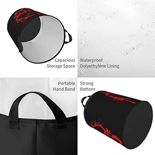 Image of Game Joystick Round Laundry Hamper Storage Basket Toys Clothes Organizer Bin For Home Bathroom Bedroom Dorm Nursery, 62l