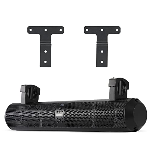 KEMIMOTO UTV Sound Bar 28 Inch ATV Soundbar 4X Subwoofers 2X Tweeters Golf Cart Sound Bar Compatible with Polaris RZR Can-Am CFMOTO, Fit for 1.56"- 2.25" Roll Cage w/Golf Cart Mounts by KEMIMOTO - Used condition - US$187.69