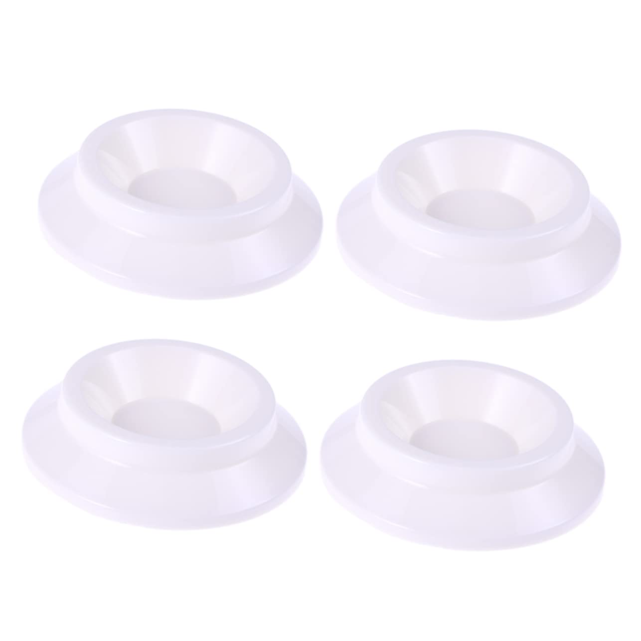 VICASKY 4PC Non Slip Piano Caster Cups for Hardwood Floors Durable White Piano Mats to Protect Your Furniture and Reduce Noise Ideal for Upright Pianos and Home Use