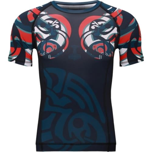 Rash guard homme anti-friction et respirant pour le combat No Gi et le MMA