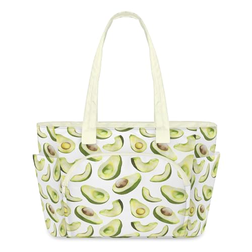 Sac fourre-tout matelassé avocat pour femme | Idéal pour le travail et le sport