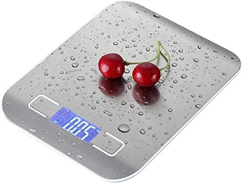 Balança Digital Culinária Para Cozinha Inox 5kg Fácil de Usar Profissional