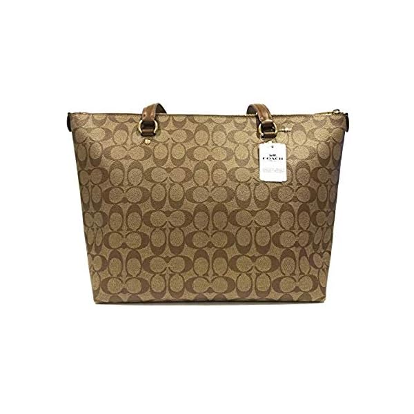 Coach Gllery Tote Shoulder Handbag (IM/Khaki/Saddle)