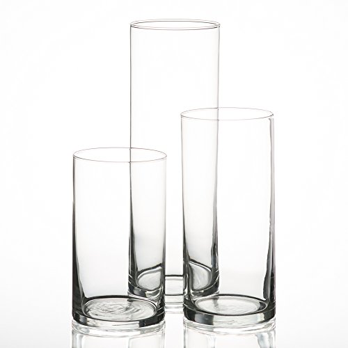Eastland® Cylinder Pillar Candle Vases Set of 3-6