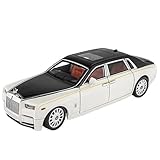  Modèle De Voiture À Échelle 1/18 Pour Rolls-royce Phantom Alliage Luxe Modèle De Voiture Moulé Sous Pression En Métal Modèle De Voiture Lumière Sonore K Réplique Fidèle De Voiture ( Color : White )
