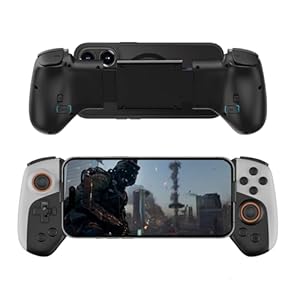 Snail Bear Cell Phone Game Controller, Wireless Gaming Controller for i*Phone/Android/PC/Switch, Retractable Controller for Apple Arcade MFi Games