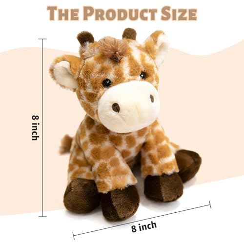 Image of Ditucu Giraffe Stuffed Animal 8 inch Cute Realistic Plush Toys Ultra Soft Plushies Gifts for Kids