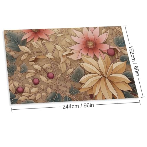 Bannière de jardin fleurs décoration pour cour de vacances - 2