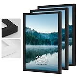 【Nombreuses utilisations possibles】Idéal pour les murs de galerie dans le salon, les halls d'hôtel, les décorations de café et les bureaux. Le grand cadre photo 40x60 est parfait pour les posters, les impressions d'art, les photographies et les certificats. L'élégance sobre du cadre en bois noir en fait le cadeau idéal pour des occasions spéciales.