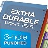 Cardinal Expanding Poly Pocket Dividers - 8 Tab Dividers w/Pockets for 3 Ring Binder - Multi Colors for Filing & Organizing Documents - Perfect for Home, Office, School Use - 8 Dividers (Pack of 1)