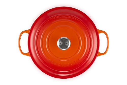Image of Le Creuset Enameled Cast Iron Signature Round Dutch Oven, 9 qt., Flame