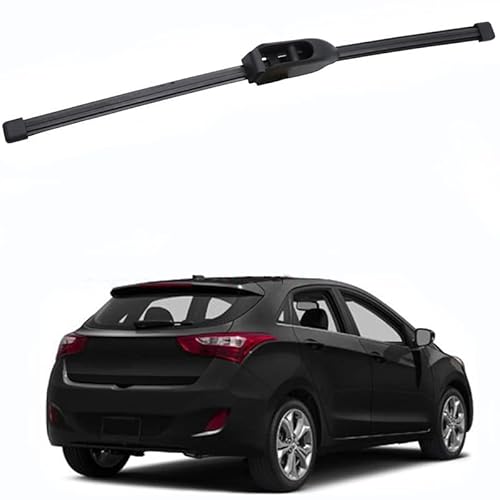 ZELLYA Escobilla Limpiaparabrisas Trasero, para Hyundai i30 GD, Elantra GT 2012-2017 Cuchillas Single Escobilla para La Ventana, Negro Aucho Natural