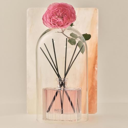 NEST New York Reed Diffuser, Himalayan Salt & Rosewater - 5.9 fl oz - Fragrance for Up to 90 Days - Reusable, Refillable Glass Holder - Includes 8 All-Natural Reed Sticks - Flame Free3