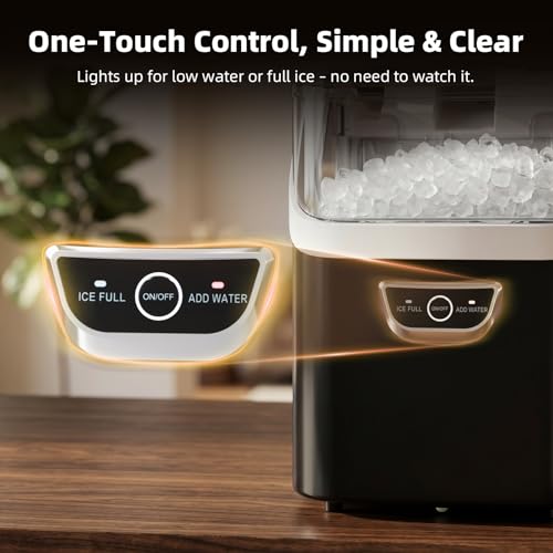 Image of Antarctic Star Nugget Ice Maker Countertop, 35Lbs /24H, 5 Mins Fast Ice