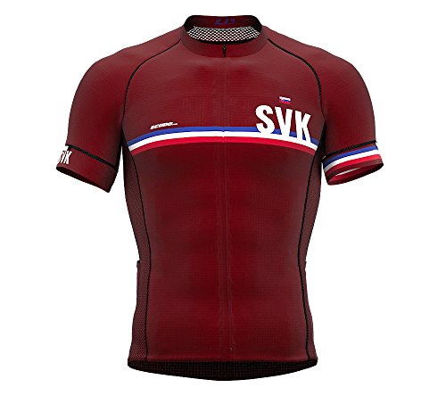 Slovakia Vine Code Short Sleeve Cycling PRO Jersey for Men - Size Large
