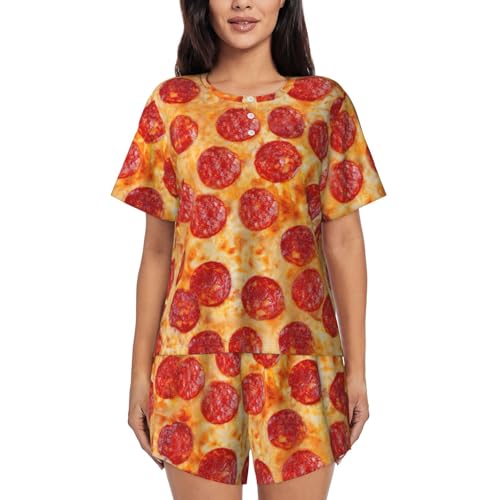 Pyjama femme col rond fluide idéal pour éviter la chaleur nocturne avec style