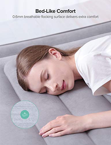 Sable Air Mattress Inflatable Blow Up Bed Twin Size XL with Built-in Pillow & Internal High Capacity Pump, Height 17"