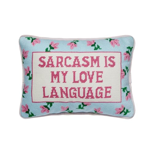 “Sarcasm Is My Love Language” Throw Pillow
