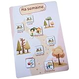 Semainier enfant Fée – Planning visuel simplifié – Routine quotidienne Montessori – Aide autonomie, repères du temps, organisation matin/soir – Dès 3 ans