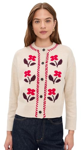 Rails Women's Mavie Cardigan, Carmine Floral, S