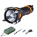 Produktbild Asvert LED taktische Taschenlampe T6 Selbstverteidigung Zoomable 5 Licht Modi mit 18650 Akkus Wand Ladegerät und Batterie Tube für die Kampierende Jagd Notfalltaschenlampe, Schwarz