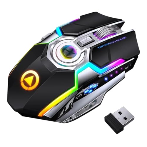Souris sans fil rechargeable pour le jeu PC mac autonomie durable