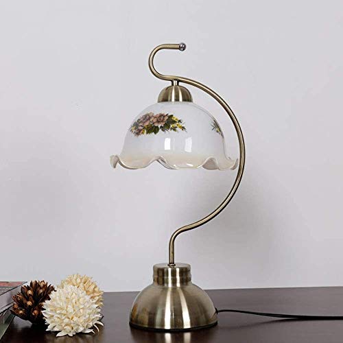 Lampe en verre créative et haut de gamme style fleur rétro pour salon - 3