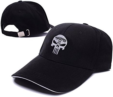 Three Percenter III Punisher Logo Adjustable Baseball Caps Unisex Snapback Embroidery Hats