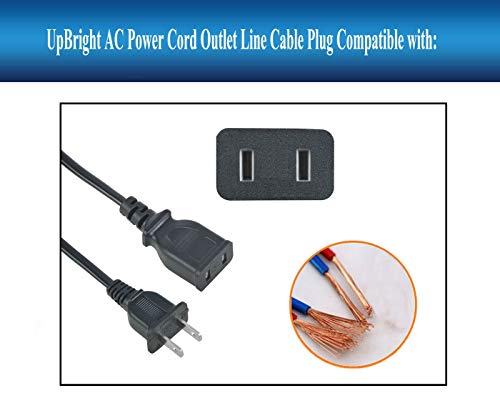 Upbright 2-Prong 120V 60Hz 13W Ac In Power Charging Cord Outlet Socket Charger Cable Compatible With Dewalt Dxaej14 1400 Peak Amp Car Jump Starter Dxaeps2 Professional 12V Power Supply Source Station #TOP2