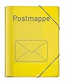 mit Aufdruck Postmappe Veloflex 4442719 Postmappe Velocolor, DIN A4, Eckspannermappe, Ordnungsmappe, Sammelmappe, PP-Folie, gelb
