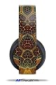 Vinyl Decal Skin Wrap compatible with Original Sony PlayStation 4 Gold Wireless Headphones Ancient Tiles (PS4 HEADPHONES NOT INCLUDED)