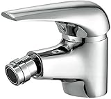 Bidet Faucet with Single Hole-Solid Brass Ceramic Valve Bidet Toilet Attachment for Hot and Cold Water (Chrome)