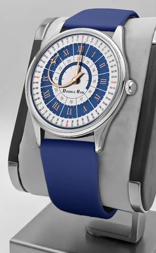 Image of DOUBLERUN Analog Watch, Silicone Strap, Roman Numerals, 24-Hour Display