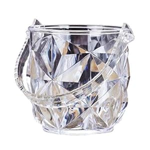 ijsemmer 1 PC Acryl Bar Ice Bucket Twee handgrepen Champagne Bucket Wine Bucket Spit Wine Barrel Container KTV Club Bar Supplies