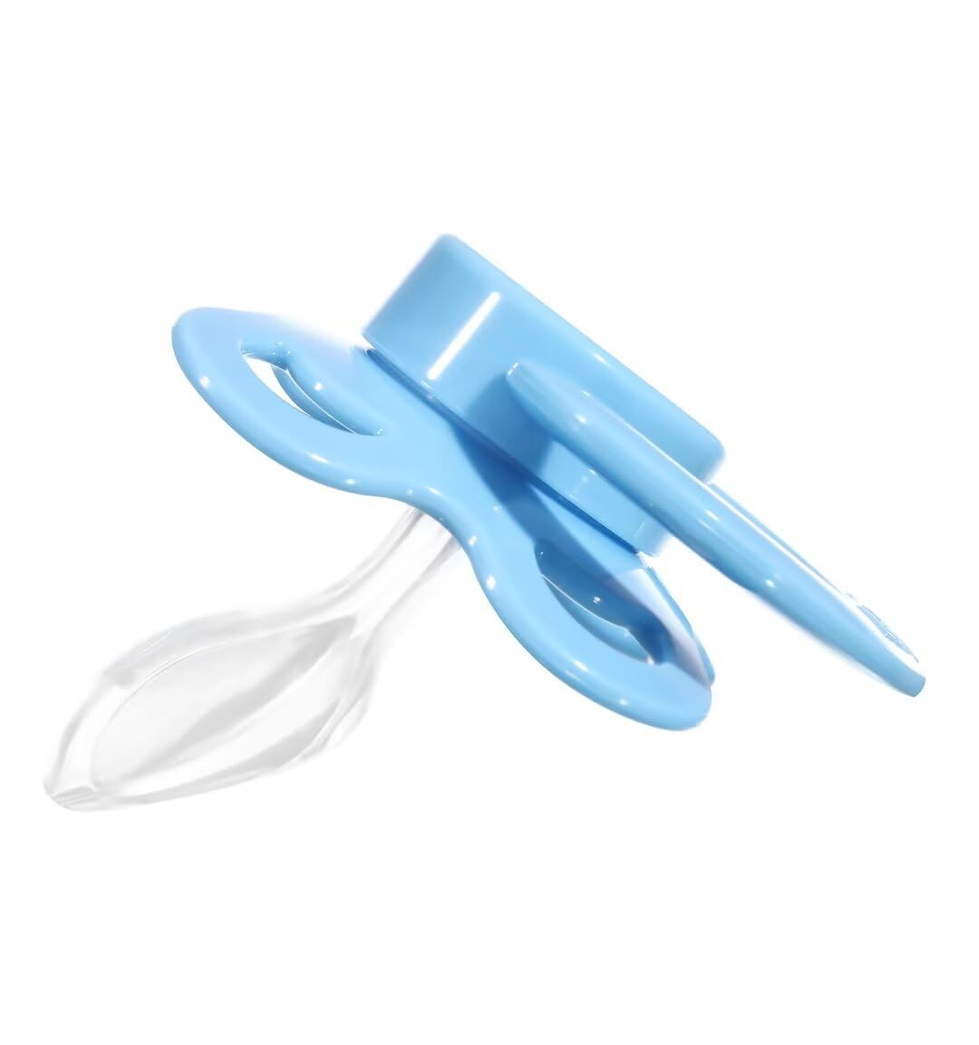 Landofgenie Adult Size Large Shield Pacifiers Moon Shaped Cutie Pacifier Blue