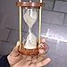 Sohrab Nauticals 1 Minute Hourglass | sandTimer with Natural Sand Color | 5x5x10cm | Sand Timer for Home & Kitchen, Office Table | Hourglass for Gifts with god All Things are Possible (Pack of 1).
