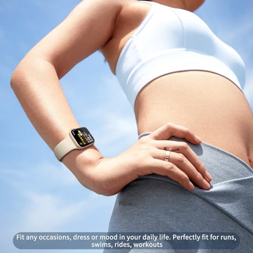 Image of 6 Pack Sport Bands Compatible with Apple Watch Band 38mm 40mm 41mm 42mm 44mm 45mm 49mm 46mm,Silicone Waterproof Strap for iWatch Apple Watch Series 11 10 9 Ultra 8 7 6 5 4 3 2 1 SE Women Men