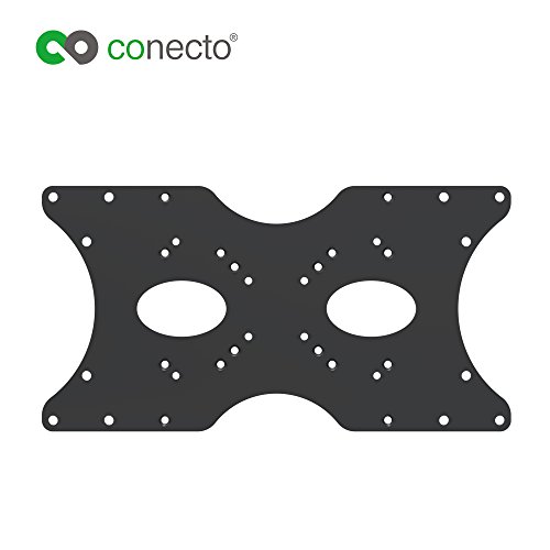 conecto VESA Adaptor, Adaptor Plate, Universal Suitable, VESA 50 x 50 to 400 x 200, 1 Piece, Black, VESA: 50x50 bis 400x200 - Image 2