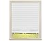 Original Light Filtering Pleated Fabric Shade White, 36” x 72”, 4-Pack