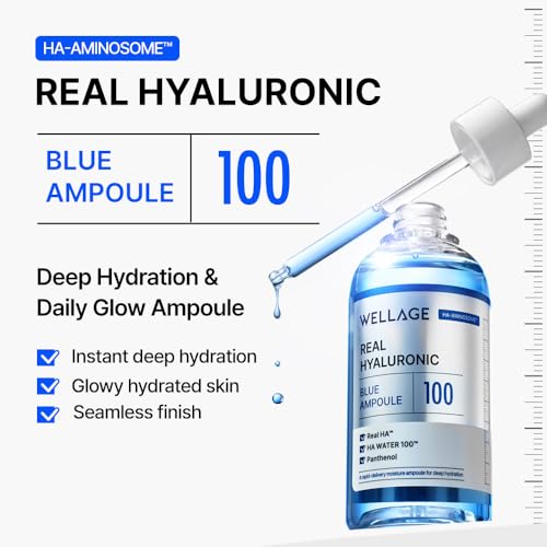 WELLAGE Real Hyaluronic Blue Ampoule 100 - Image 4