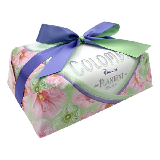 Klassische Artisan Colomba Cake (Taube) mit Kandierten Orangen und Rosinen in einer Geschenkverpackung 750gr