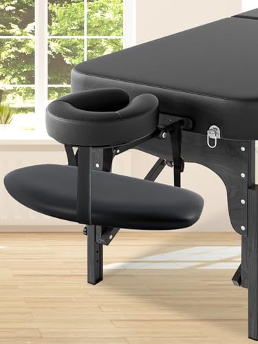 EBANKU Große Größe weichen Schwamm hängende Armlehne für Massagetisch, Massage Standard Universal Armlehne Unterstützung hängenden Regal (schwarz)